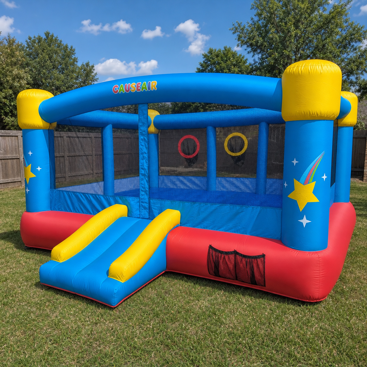 Bounce House with Basketball Hoop